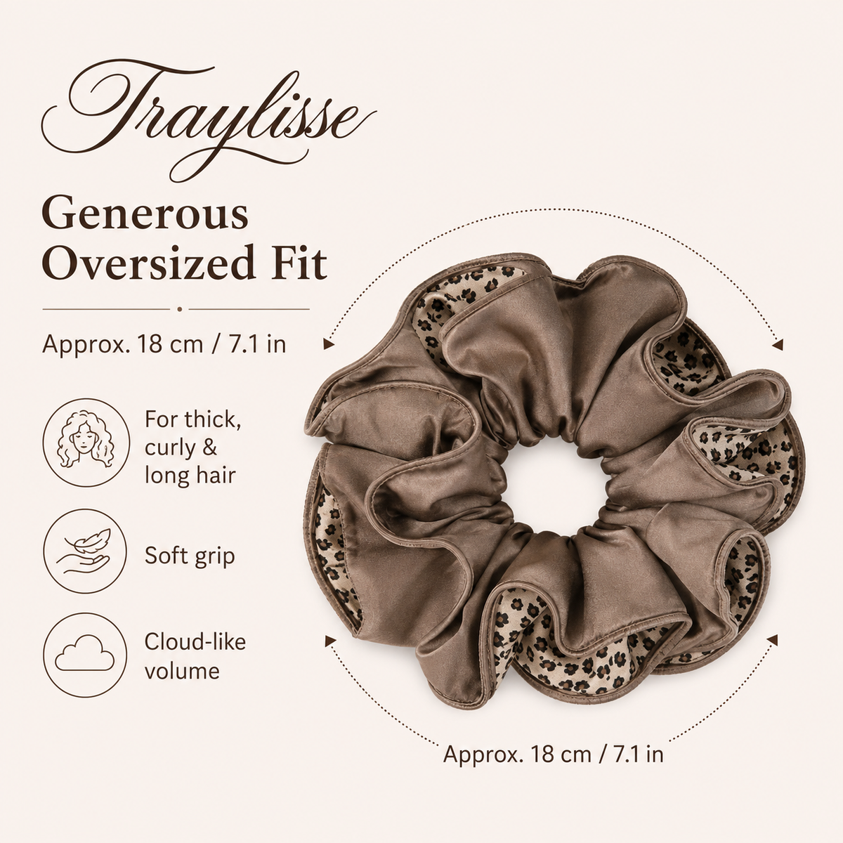 Traylisse® Leopard Print Scrunchie | Wild Elegance, Effortless Style