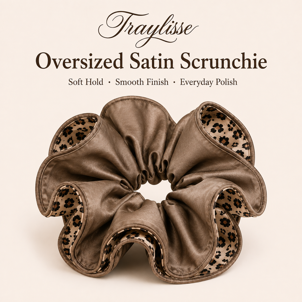 Traylisse® Leopard Print Scrunchie | Wild Elegance, Effortless Style