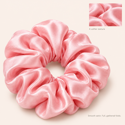 Traylisse Large Satin Scrunchie | Soft Sheen, Effortless Style