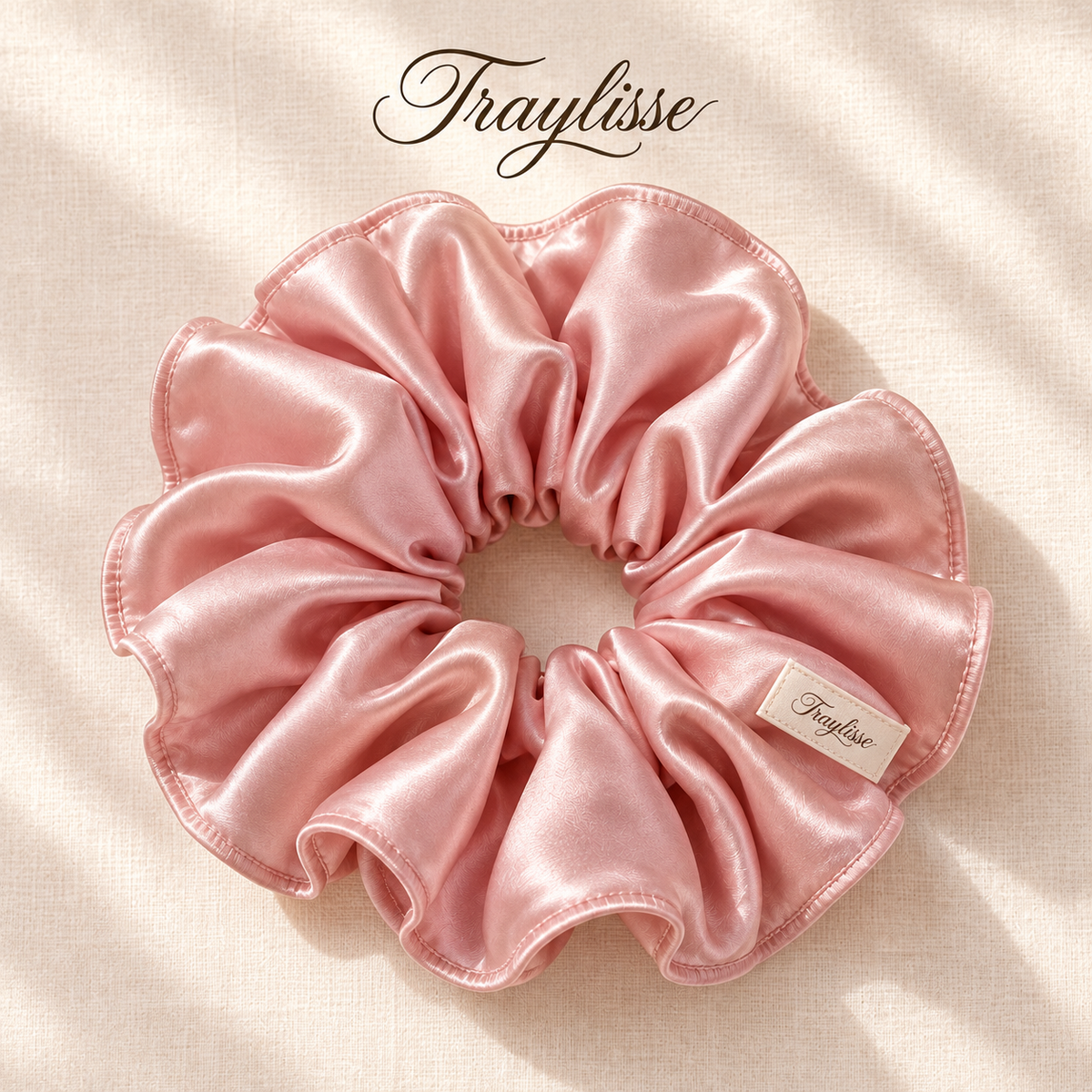 Traylisse® Oversized Satin Scrunchie | Soft Shine, Effortless Elegance
