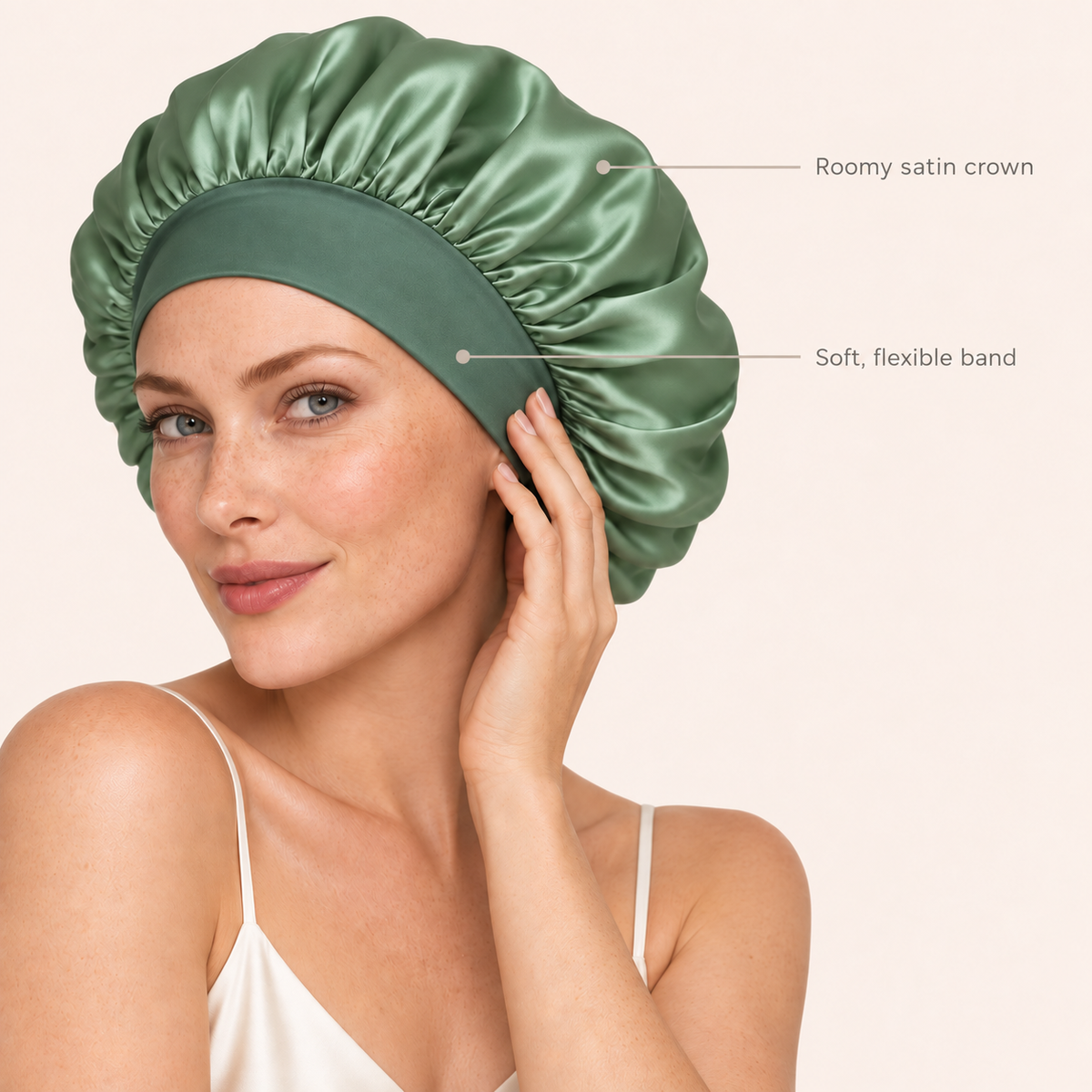 Traylisse® Double-Layer Satin Bonnet | Silky Comfort, Restful Care
