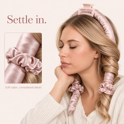 Traylisse® Satin Heatless Curling Set | Wrap Tonight, Wake Up to Waves