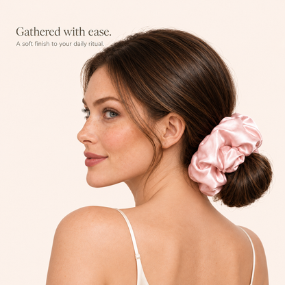 Traylisse Large Satin Scrunchie | Soft Sheen, Effortless Style