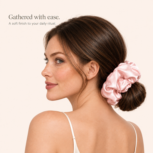 Traylisse Large Satin Scrunchie | Soft Sheen, Effortless Style