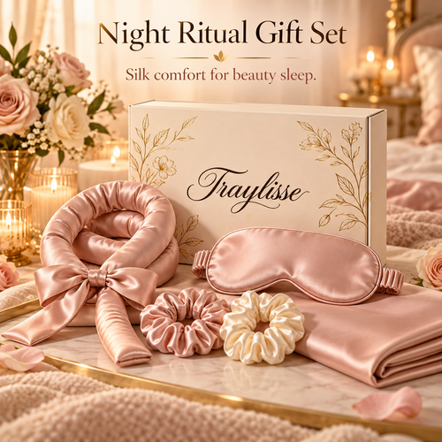 Traylisse® Satin Night Beauty Gift Set | Dreamy Nights, Beautiful Mornings