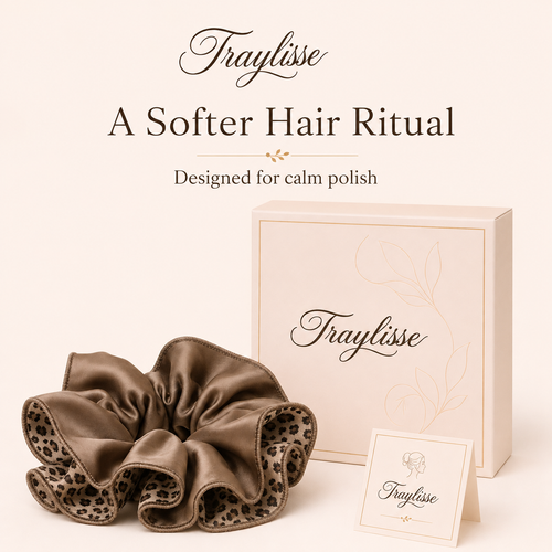 Traylisse® Leopard Print Scrunchie | Wild Elegance, Effortless Style