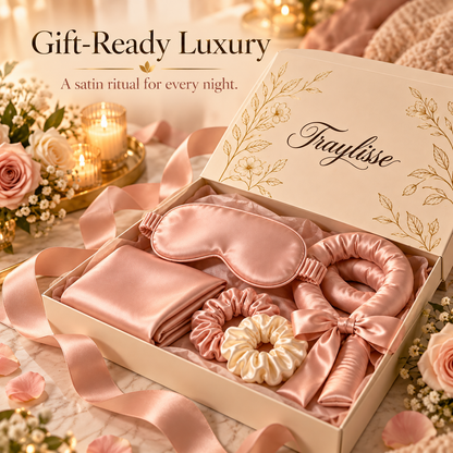 Traylisse® Satin Night Beauty Gift Set | Dreamy Nights, Beautiful Mornings