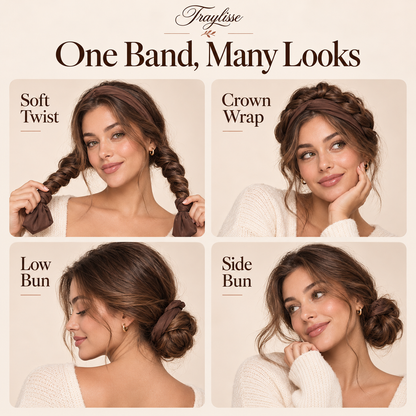 Traylisse® Dream Curls Heatless Curling Headband | Wrap Your Way to Waves