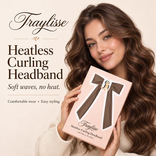 Traylisse® Dream Curls Heatless Curling Headband | Wrap Your Way to Waves