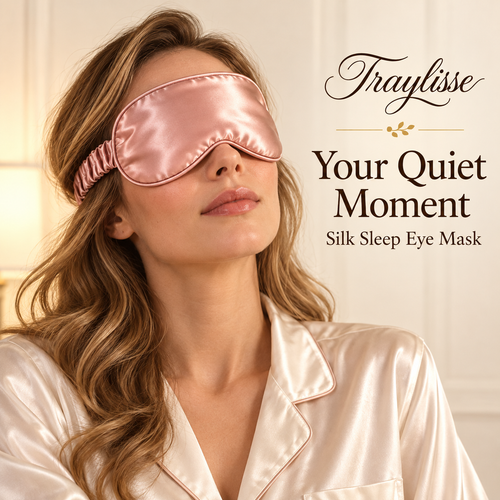 Traylisse® Night Rituals Silk Sleep Mask | Your Quiet Moment Begins Here